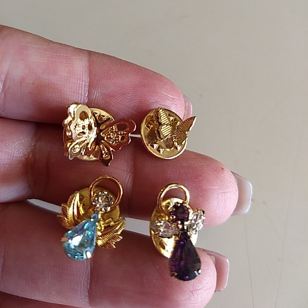 💜💎4 pc mini's brooches2 👼 angel 2 batterfly